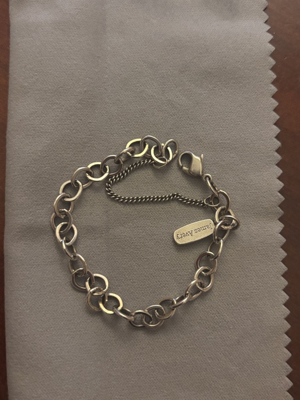 James Avery Forged Link Charm Bracelet in Silver